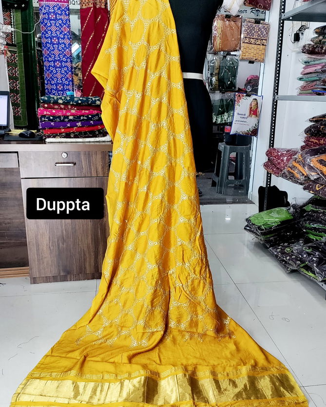 Lagadi Patta Chanderi Silk Designer Dupatta Wholesale Shop In Surat
